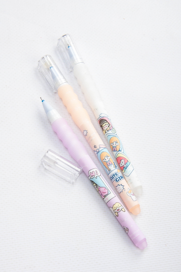 Ручка 0,38 мм, пиши-стирай, "Girl"